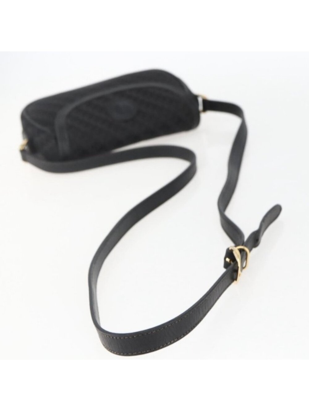 Authentic GUCCI Shoulder Bag Old Gucci Black Gold - Picture 14 of 16